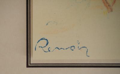 Pierre-Auguste RENOIR : Paysage de Provence, Lithographie et pochoir signée 2