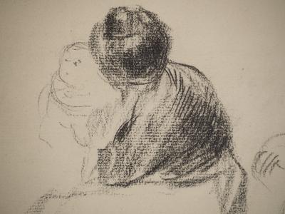 Pierre-Auguste RENOIR : Etudes de maternité, Lithographie et pochoir signée 2