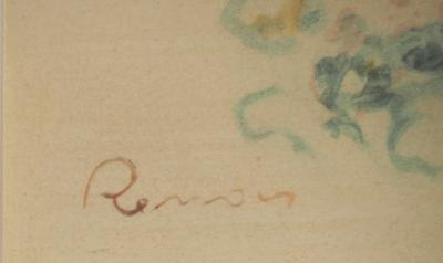 Pierre-Auguste RENOIR : Cagnes, La mer au loin, Lithographie et pochoir signée 2