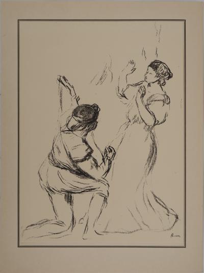 Pierre-Auguste RENOIR : Sérénade, Lithographie et pochoir signée 2
