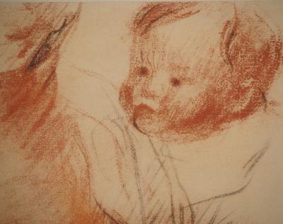 Pierre-Auguste RENOIR : Maternité, Lithographie et pochoir 2