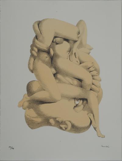 Jules PERAHIM : Intimité du couple, Lithographie originale signée 2