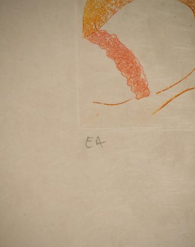 Alain BONNEFOIT : La courtisane, Gravure originale signée 2
