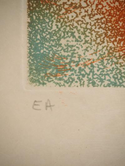 Alain BONNEFOIT : Nu au repos, Gravure originale signée 2