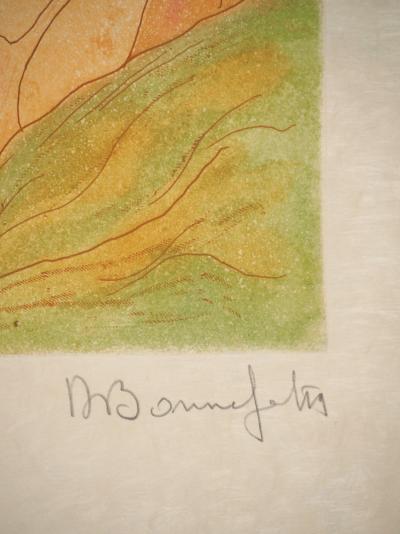 Alain BONNEFOIT : Le coucher, Gravure originale signée 2