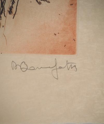 Alain BONNEFOIT : Buste de Voltaire, Gravure originale signée 2