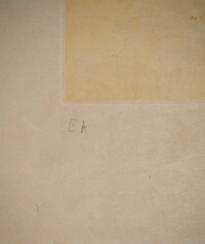 Alain BONNEFOIT : Nu blond au divan, Gravure originale signée 2