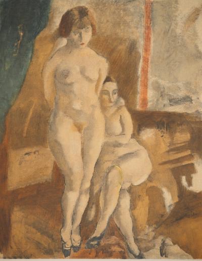 Jules PASCIN : Les deux muses, Lithographie signée 2