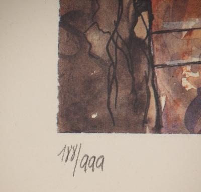 Milo MANARA : Femme surprise en territoire indien, Lithographie signée 2