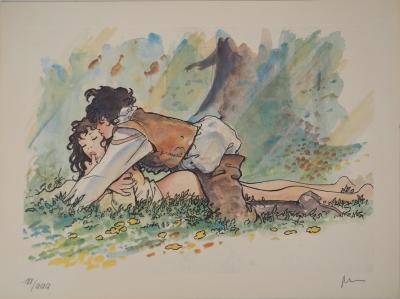 Milo MANARA : Moment intime, Lithographie signée 2