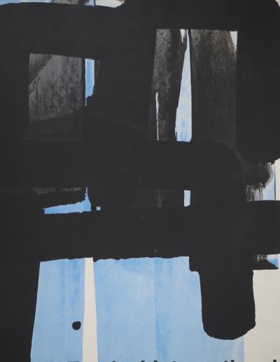 Pierre SOULAGES : Sérigraphie n°2, Sérigraphie originale signée 2