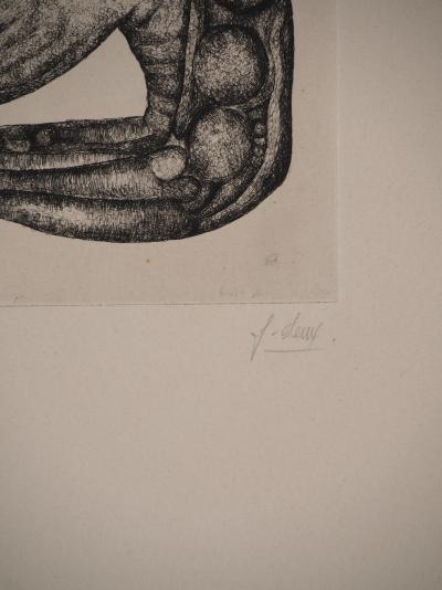 Fred DEUX : L'avaleur, Gravure originale signée 2