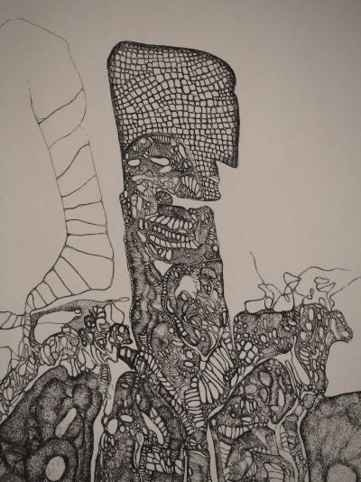 Fred DEUX : Raté, Gravure originale signée 2
