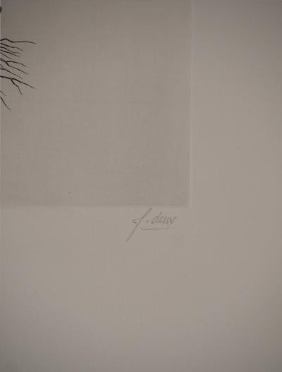 Fred DEUX : Racine, Gravure originale signée 2
