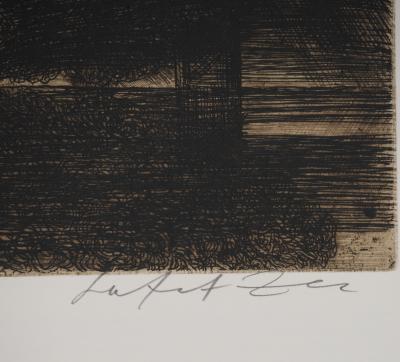 Safet ZEC : Au bord du lac, Gravure originale signée 2