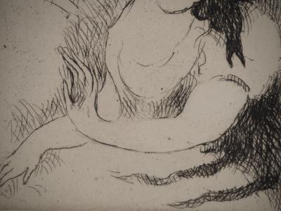Marie LAURENCIN : Jeune fille au ruban, Gravure originale signée 2