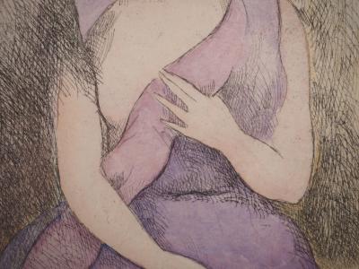 Marie LAURENCIN : Courtisane à la couronne de fleurs, Gravure originale 2