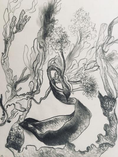 Camille BERG - Composition, 1954 - Dessin original signé 2