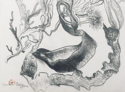 Camille BERG - Composition, 1954 - Dessin original signé 2