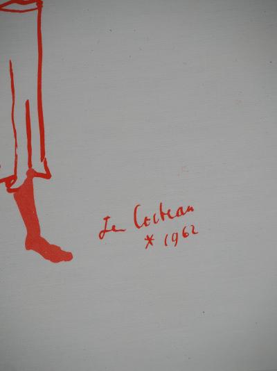 Jean COCTEAU : Le boucher - Lithographie Originale signée 2