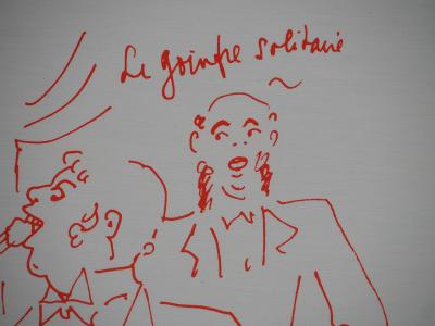 Jean COCTEAU: Lonely glutton - Original signed lithograph 2