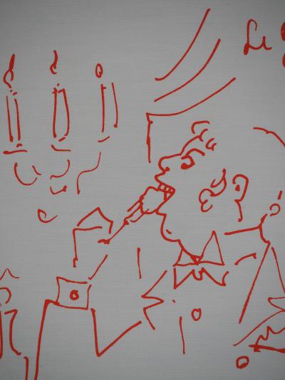 Jean COCTEAU: Lonely glutton - Original signed lithograph 2