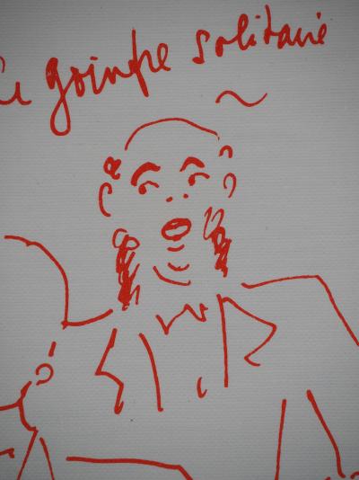 Jean COCTEAU: Lonely glutton - Original signed lithograph 2