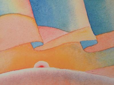 Jean-Michel FOLON - Standard at sunset, 1999 - Signed screenprint 2