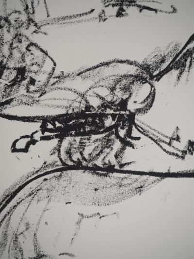 Roberto MATTA : Rodéo, Cowboy surréaliste, Lithographie originale 2