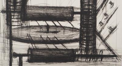 Bernard BUFFET : Le Phonographe, Gravure originale 2