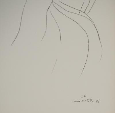 Henri MATISSE : Le modèle endormi, Lithographie signée 2