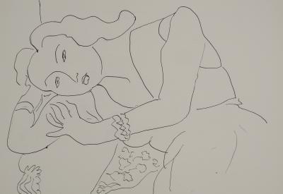 Henri MATISSE : Tristesse et amertume, Lithographie signée 2