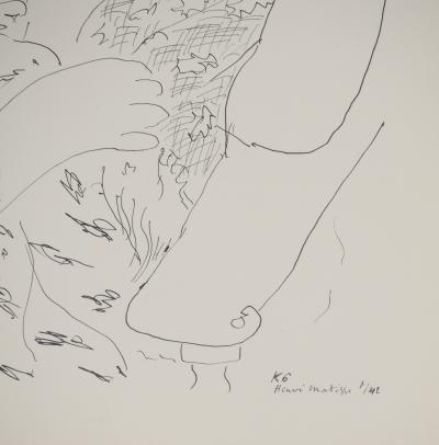 Henri MATISSE : Séductrice au foulard, Lithographie signée 2