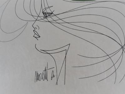 Raymond MORETTI et Jean COCTEAU : La rencontre des deux esprits, Lithographie originale signée 2