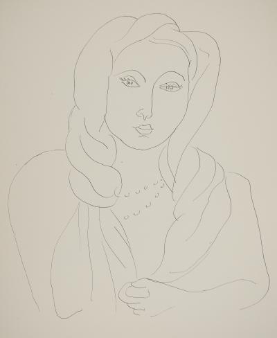 Henri MATISSE : Portrait au turban, Lithographie signée 2