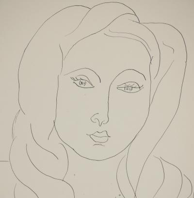 Henri MATISSE : Portrait au turban, Lithographie signée 2