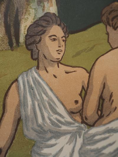 Henri RIVIERE : La clairière, Lithographie originale signée 2