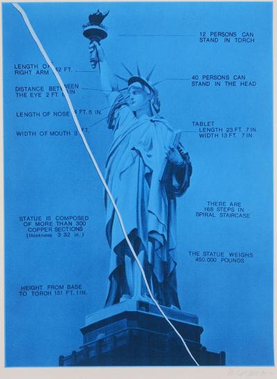 Jacques MONORY : Statue de la Liberté, Sérigraphie originale signée 2
