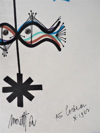 Raymond MORETTI and Jean COCTEAU: Celebration, Original signed lithograph 2