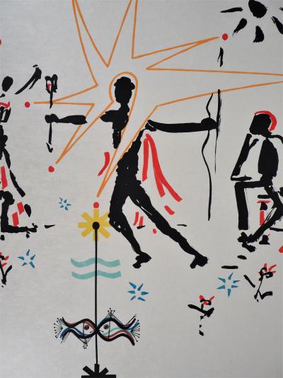 Raymond MORETTI and Jean COCTEAU: Celebration, Original signed lithograph 2