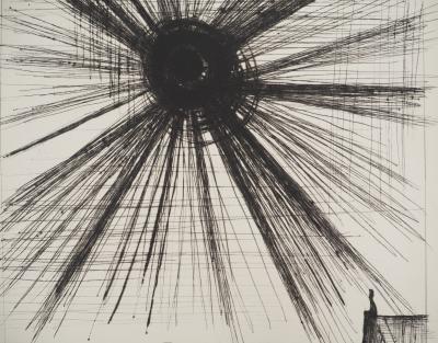 Bernard BUFFET : Solitude au Soleil sombre, Gravure originale 2