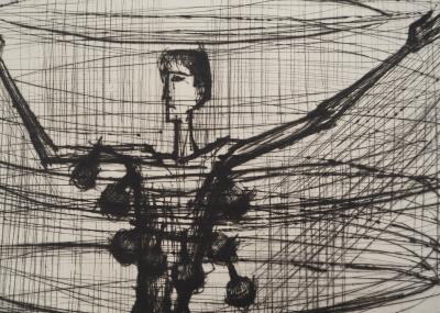 Bernard BUFFET : La Machine volante, Gravure originale 2