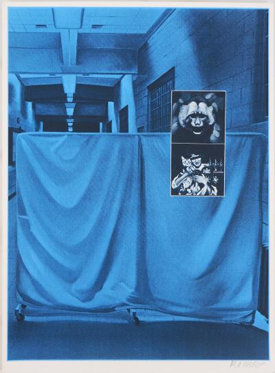Jacques MONORY : Le singe corrompu, Sérigraphie originale signée 2