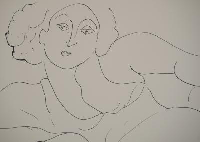 Henri MATISSE : Sourire en coin, Lithographie signée 2