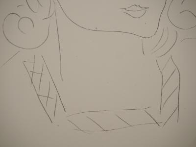 Henri MATISSE : Ornement floral, Lithographie signée 2