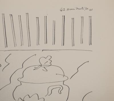 Henri MATISSE : Etude de fleurs, Lithographie signée 2