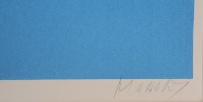 Jacques MONORY : Hommage à Edward Hopper, Sérigraphie originale signée 2