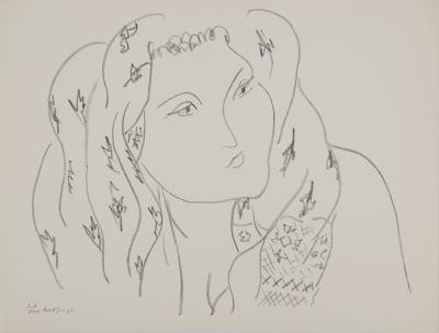 Henri MATISSE : Babouchka, Lithographie signée 2