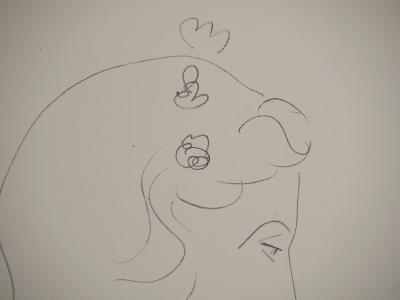 Henri MATISSE : La muse de profil, Lithographie signée 2
