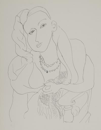 Henri MATISSE : Femme au collier de perles, Lithographie signée 2